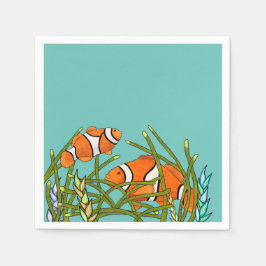 アンダーザシーピエロ魚誕生日 スタンダードカクテルナプキン