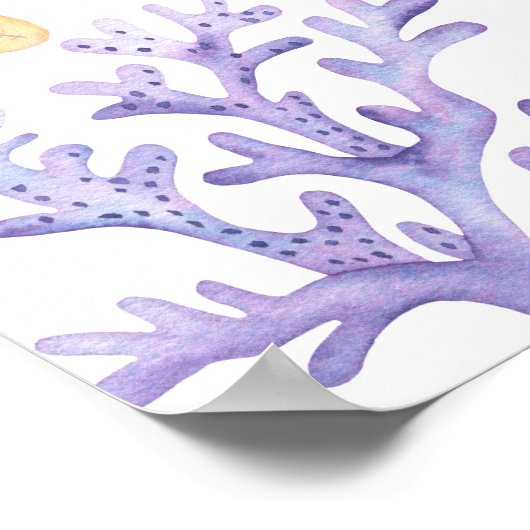 アンダーザシーファースト誕生日マイルストーン誕生日 ポスター (角)