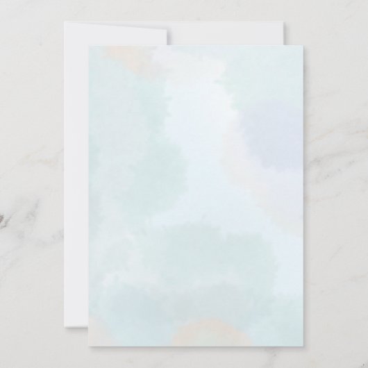 アンダーザシーファースト誕生日招待状 招待状 (裏面)