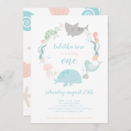 アンダーザシーファースト誕生日招待状 招待状