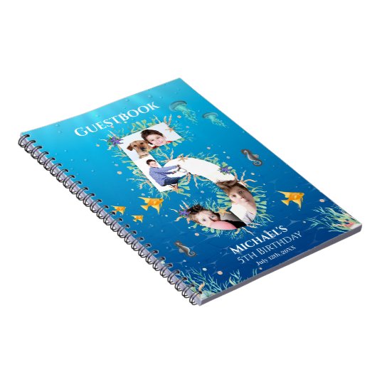 アンダーザシーフォトビッグ5th誕生日ゲストブック ノートブック (右側)