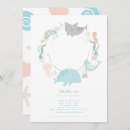 アンダーザシーフォト誕生日招待状 招待状