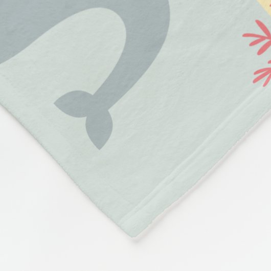 アンダーザシーフレンズガールズマイルストーンフリース フリースブランケット (角)