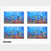 アンダーザシーブックプレート 長方形シール (シート)