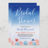 アンダーザシーブライダルシャワー 招待状 (正面/裏面)