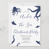 アンダーザシーブループレイド動物クリスマスパーティー 招待状 (正面)