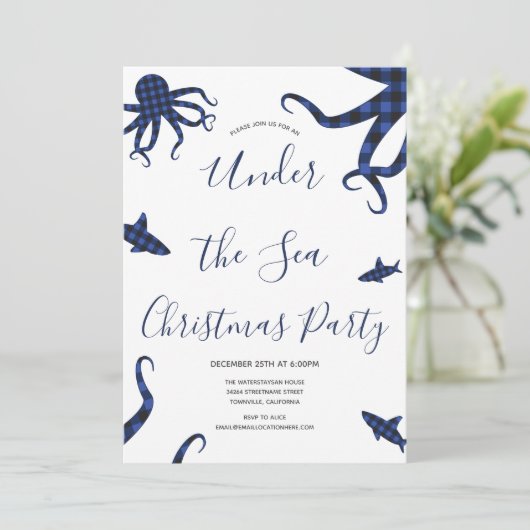 アンダーザシーブループレイド動物クリスマスパーティー 招待状 (スタンド正面)