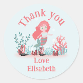 アンダーザシープリンセスマーメイド誕生日 ラウンドシール