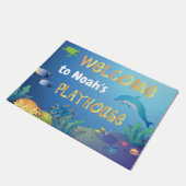 アンダーザシープレイハウスウェルカム ドアマット (アングル)