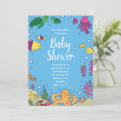 アンダーザシーベビーシャワーフィッシュ海 招待状 (スタンド正面)