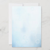 アンダーザシーベビーシャワー招待状海ビーチ 招待状 (裏面)