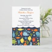 アンダーザシーベビーシャワー招待状 招待状 (スタンド正面)