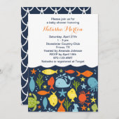 アンダーザシーベビーシャワー招待状 招待状 (正面/裏面)