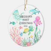 アンダーザシーベビー初めてのクリスマスオーナメント セラミックオーナメント (左)