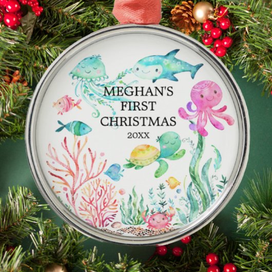 アンダーザシーベビー初めてのクリスマスオーナメント メタルオーナメント