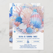 アンダーザシーボーイおもしろい誕生日 招待状 (正面/裏面)