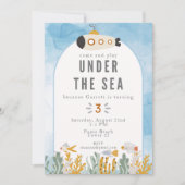 アンダーザシーボーイズ誕生日招待状 招待状 (正面)