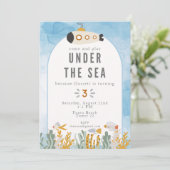 アンダーザシーボーイズ誕生日招待状 招待状 (スタンド正面)