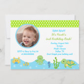 アンダーザシーボーイフォト誕生日招待状 招待状 (正面)