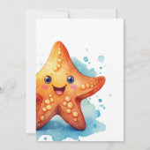 アンダーザシーボーイ子供の誕生日招待状パーティー 招待状 (裏面)