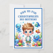 アンダーザシーボーイ誕生日 | 招待状 (正面)