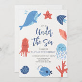 アンダーザシーボーイ誕生日 招待状 (正面/裏面)