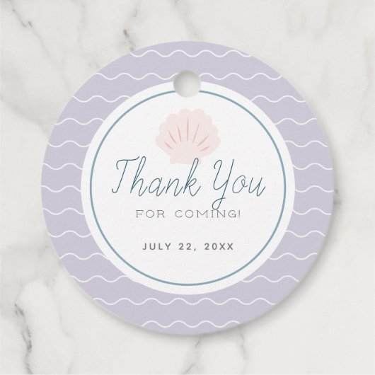 アンダーザシーマーメイドシーグリーン誕生日メッセージカード フェイバータグ (裏面)