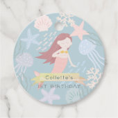 アンダーザシーマーメイドシーグリーン誕生日メッセージカード フェイバータグ (正面)