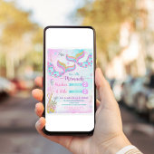 アンダーザシーマーメイドジョイント誕生日招待状 招待状