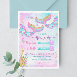 アンダーザシーマーメイドジョイント誕生日招待状 招待状