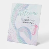 アンダーザシーマーメイドテール誕生日歓迎 台座サイン (正面)