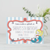 アンダーザシーマーメイド招待状 招待状 (スタンド正面)