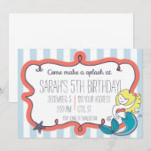 アンダーザシーマーメイド招待状 招待状 (正面/裏面)