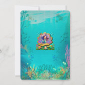 アンダーザシーマーメイド誕生日ガールパーティー 招待状 (裏面)