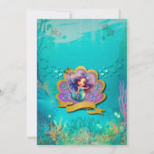 アンダーザシーマーメイド誕生日ガールパーティー 招待状 (裏面)