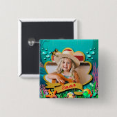 アンダーザシーマーメイド誕生日ガールパーティー 缶バッジ (正面&裏面)