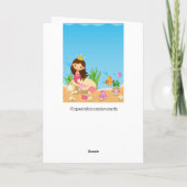 アンダーザシーマーメイド誕生日サンキューカード サンキューカード (裏面)