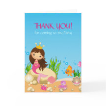 アンダーザシーマーメイド誕生日サンキューカード