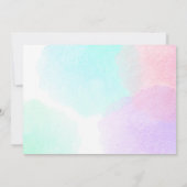 アンダーザシーマーメイド誕生日招待状パープル 招待状 (裏面)