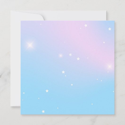 アンダーザシーマーメイド誕生日招待状 セーブザデート (裏面)