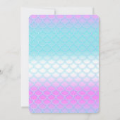 アンダーザシーマーメイド誕生日招待状 招待状 (裏面)