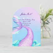 アンダーザシーマーメイド誕生日招待状 招待状 (スタンド正面)