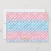 アンダーザシーマーメイド誕生日招待状 招待状 (裏面)