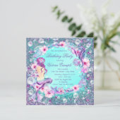 アンダーザシーマーメイド誕生日招待状 招待状 (スタンド正面)