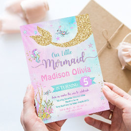 アンダーザシーマーメイド誕生日 招待状