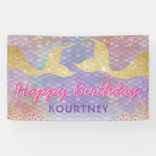 アンダーザシーマーメイド誕生日 横断幕 (横)