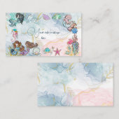 アンダーザシーメルメイズ子供の誕生日 エンクロージャーカード (正面/裏面)