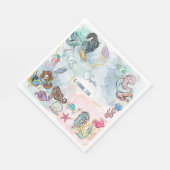 アンダーザシーメルメイズ子供の誕生日 スタンダードランチョンナプキン (角)