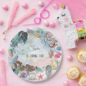 アンダーザシーメルメイズ子供の誕生日 ペーパープレート (パーティー)