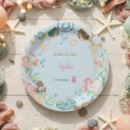 アンダーザシーメルメイズ子供の誕生日 ペーパープレート